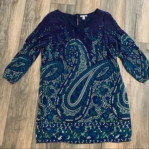 Paisley Shift Dress
